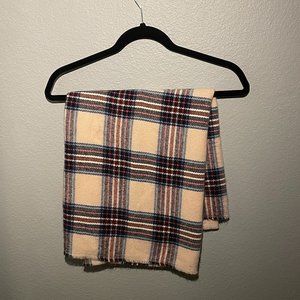 Pink Plaid Infinity Circle Loop Scarf